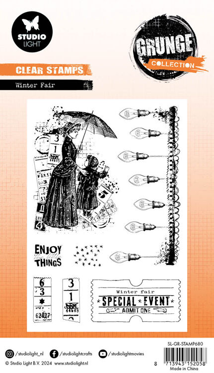 Studio Light - Grunge Collection - Clear Stamp - Winter Fair | HobbyVision