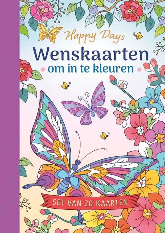 Deltas - Wenskaarten om in te Kleuren - Happy Days