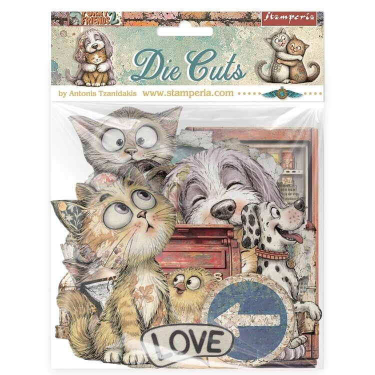Stamperia - Furry Friends 2 - Die Cuts Assorted by Antonis Tzanidakis
