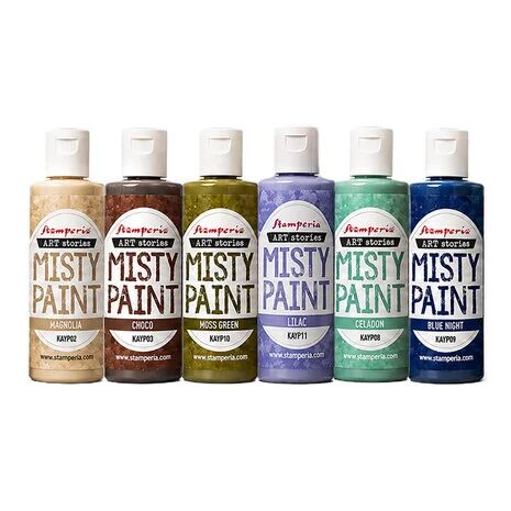 Stamperia - Art Stories Selection Misty Colors Nature Colors 60ml (6pcs)