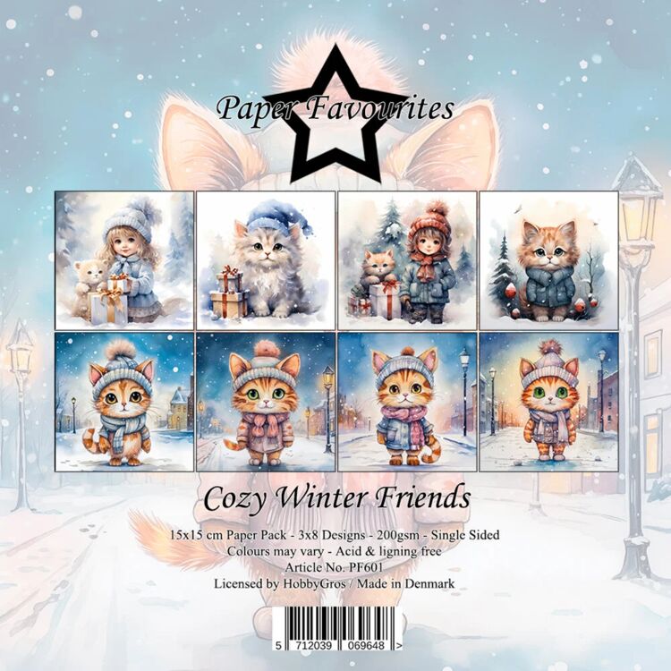 Paper Favourites - Cozy Winter Friends 6x6 Inch Paper Pad