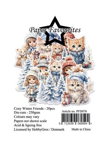 Paper Favourites - Die-Cuts A7 - Cozy Winter Friends (20pcs)