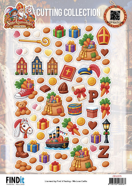 Find it Collection - Sinterklaasverhalen -  Cutting Sheet Festive Details