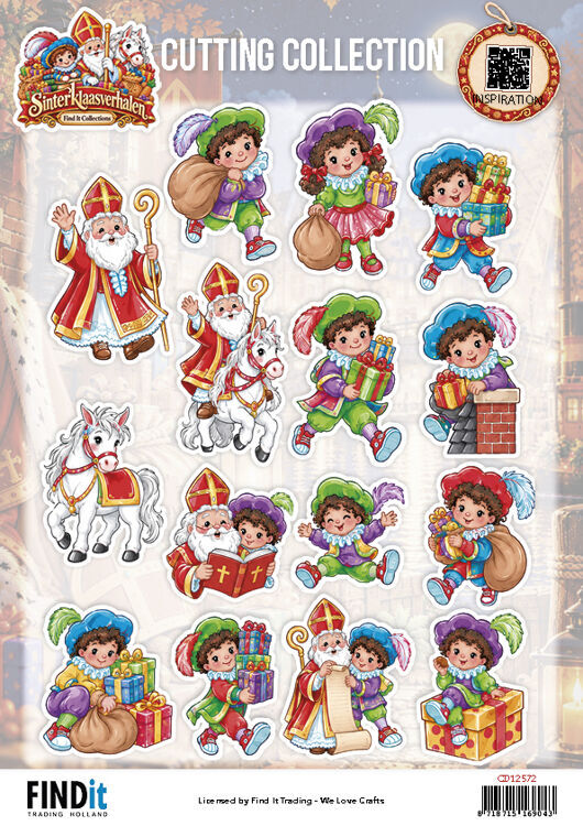 Find it Collection - Sinterklaasverhalen -  Cutting Sheet Sint & Pieten