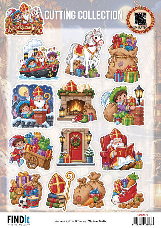 Find it Collection - Sinterklaasverhalen -  Cutting Sheet Festive Scenes