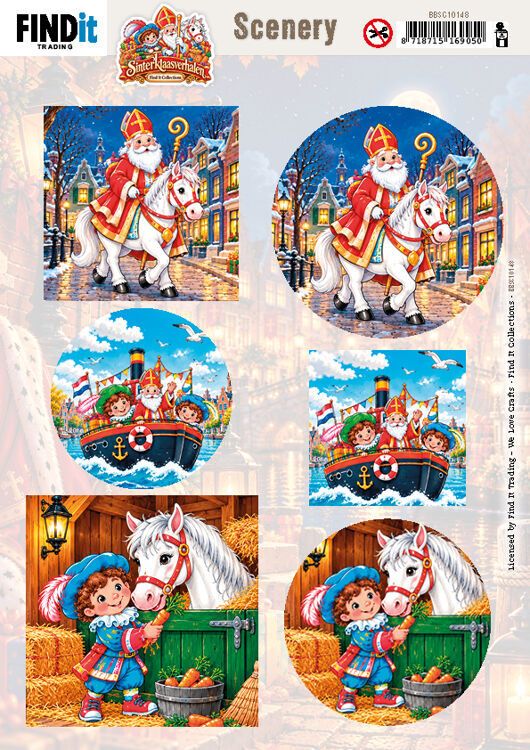 Find it Collection - Sinterklaasverhalen - Cutting Sheet Winter Scenery
