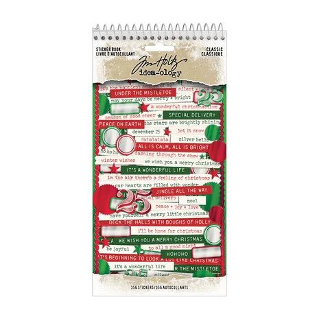 Tim Holtz - Idea-Ology - Christmas Sticker Book Classic
