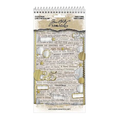 Tim Holtz - Idea-Ology - Christmas Sticker Book Traditional | HobbyVision