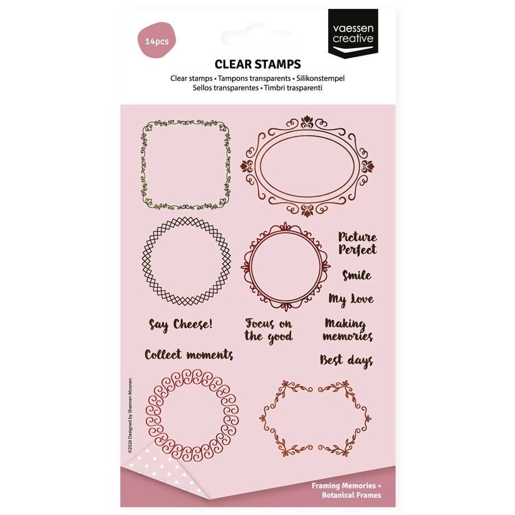 Vaessen Creative - Clear Stamps Set - Botanische Kaders A6