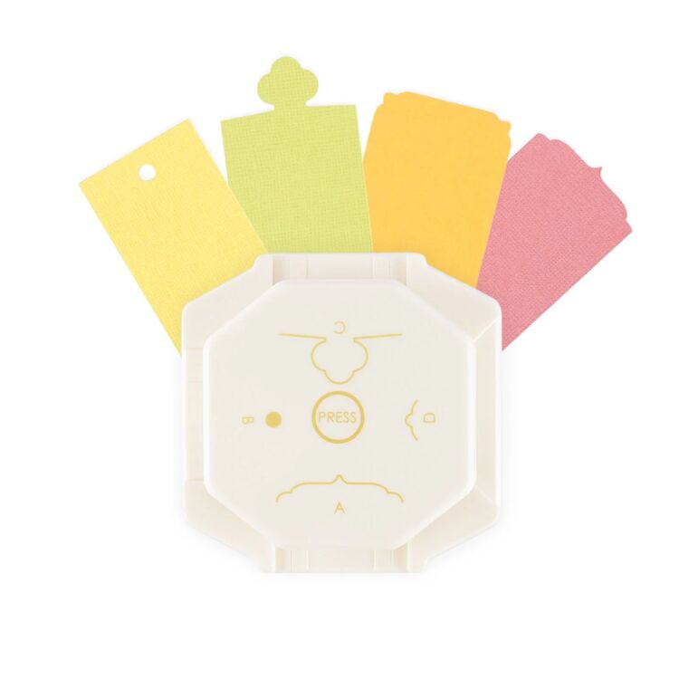 Vaessen Creative - 4-in-1 Hoekpons - Vintage Labels