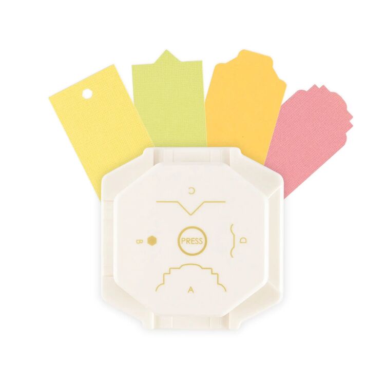 Vaessen Creative - 4-in-1 Hoekpons - Hexagon Labels