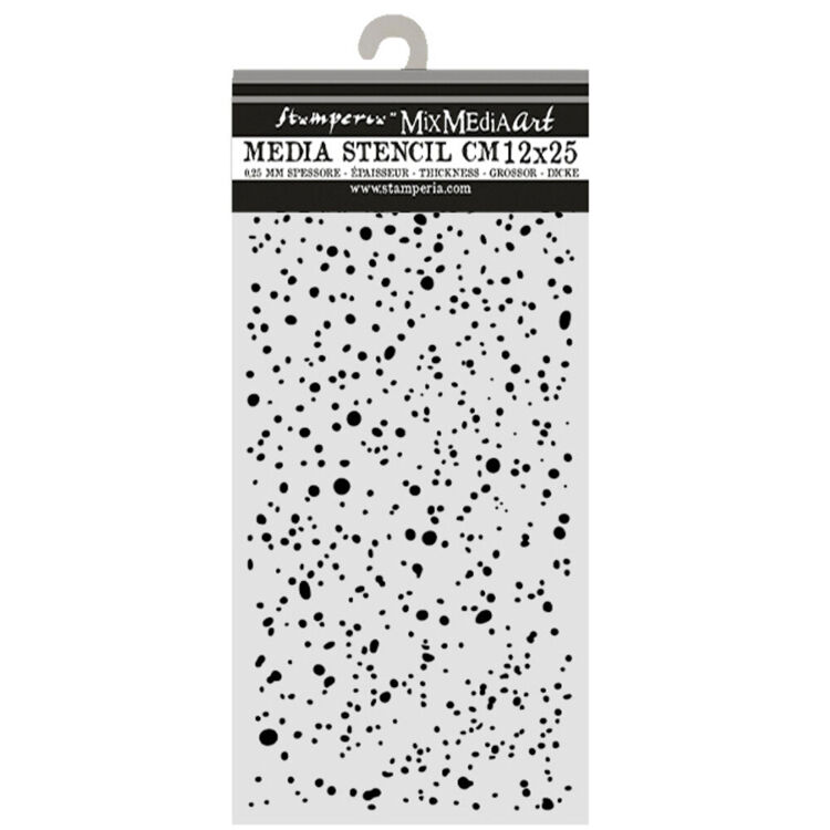 Stamperia - Cosmos Thick Stencils 20x25cm - Ink Spots by Cristina Radovan